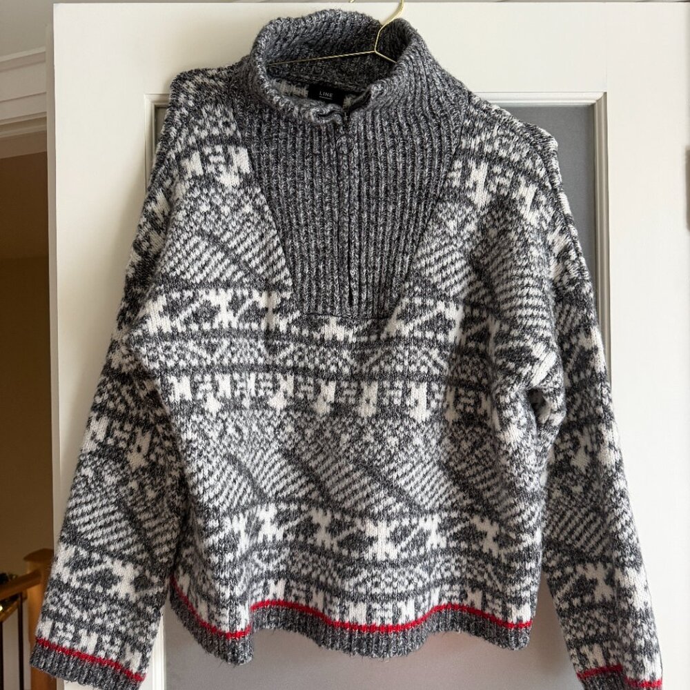 LINE Oversized Alpaca Winter Sweater